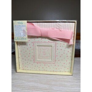 C.R. Gibson Baby Deluxe Brag Book With Pink Bow & Polka Dots For Little Girls